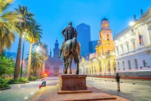 plaza de las armas-plein in santiago chili foto