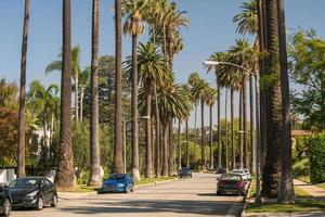 straten van Beverly heuvels in Californië foto
