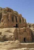 obelisk graf in petra, Jordanië foto