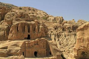 obelisk graf in petra, Jordanië foto