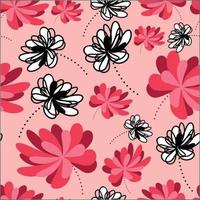 illustratie decoratief abstract bloem Aan roze achtergrond foto