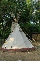 Tipi Bij chisolm spoor buitenshuis museum foto