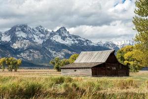 jackson, Wyoming, Verenigde Staten van Amerika - oktober 1, 2013. rui schuur in de buurt Jackson Wyoming Aan oktober 1, 2013 foto