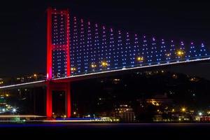 Bosporus brug van Istanbul, kalkoen foto