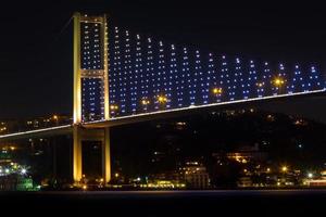 Bosporus brug van Istanbul, kalkoen foto