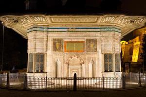 fontein van ahmed iii van Istanbul, kalkoen foto