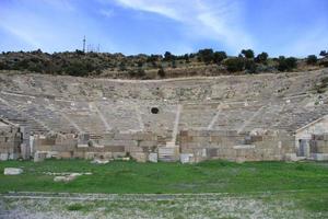 theater van halicarnassus in bodrum, turkije foto