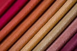 kleurrijke stofstalen, close-up foto