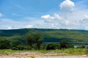 landschap van lam ta khong reservoir, Nakhon ratchasima in Thailand. foto