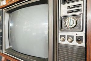 oude vintage klassieke retro televisie foto
