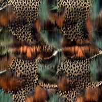 Afrikaanse ontwerp. luipaard sjaal ontwerp, mode textiel patroon foto