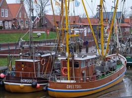 greetsiel,duitsland,2020-the dorp van groeten Bij de noorden zee in Duitsland foto