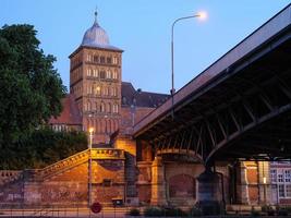 luebeck,duitsland,2020-the stad van luebeck Bij de Baltisch zee in Duitsland foto