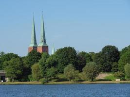 luebeck,duitsland,2020-the stad van luebeck Bij de Baltisch zee in Duitsland foto