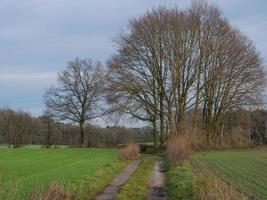 wandelen in de Duitse münsterland foto