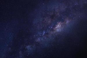 sterren in ruimte stof in de universum en melkachtig manier heelal foto