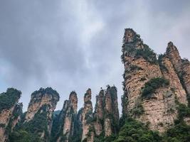 mooi berg yalley van yuanjiajie of avartar berg Bij zhangjiajie nationaal Woud park in wulingyuan wijk zhangjiajie stad China foto