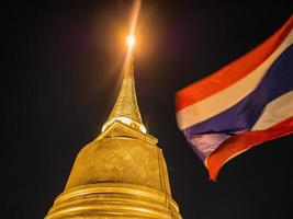 chedi phukhao string of gouden monteren Bij wat saket tempel in Bangkok stad thailand.bangkok stad reizen mijlpaal. foto
