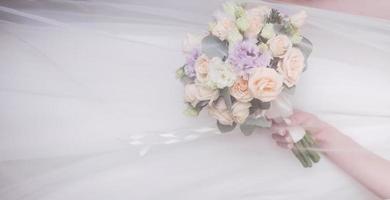 prachtig bruidsboeket bloemen foto