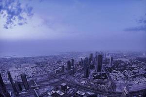 Dubai nacht skyline foto