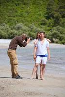 fotograaf nemen foto Aan strand