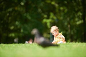 baby in park foto