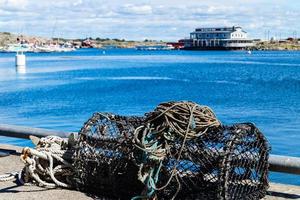 visvangst uitrusting in de Europese Baltisch zee foto