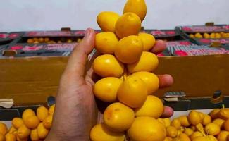 hand- Holding jong datums klaar naar eten foto