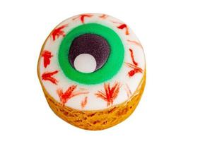 gember heerlijk peperkoek kleur bladzijde voor halloween. halloween lekkers. foto