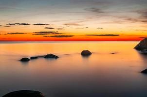 mooi hoor landschap over- de mooi hoor stad in Zweden foto