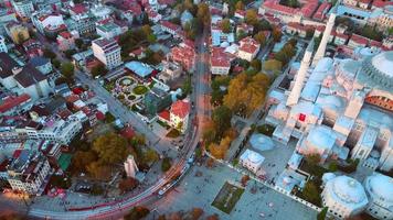 sehzade moskee van lucht gouden toeter Istanbul foto