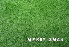 Kerstmis alfabet Aan groen gras foto