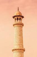 minaret van de taj mahal foto