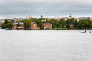 visie Aan kastellholmen eiland, Stockholm foto