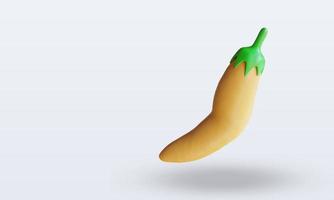 3d groente geel pepers renderen top visie foto