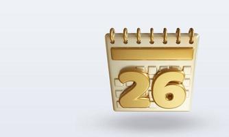 3d kalender top visie twintig zes foto