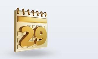 3d kalender links visie twintig negen foto