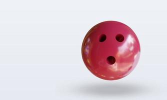 3d sport bal bowling bal renderen top visie foto