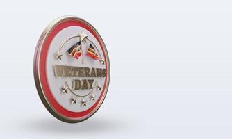 3d veteranen dag Oeganda renderen links visie foto