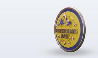 3d veteranen dag Barbados renderen Rechtsaf visie foto