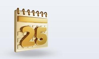 3d kalender links visie twintig vijf foto