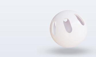 3d sport bal wiffleball renderen Rechtsaf visie foto