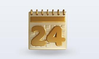 3d kalender twintig vier foto