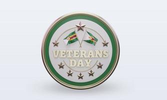 3d veteranen dag Zimbabwe renderen voorkant visie foto