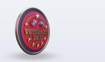 3d veteranen dag Verenigde koninkrijk renderen links visie foto