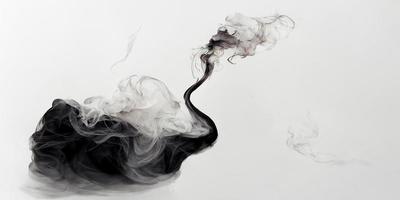 wit achtergrond met rook foto