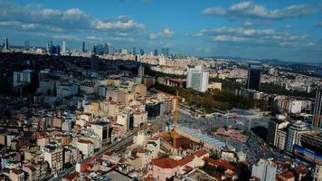 stadsgezicht Istanbul, kalkoen. foto van de vogelperspectief visie