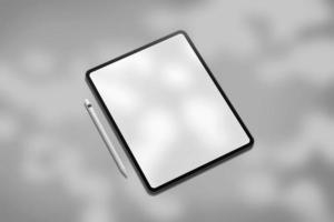 tablet scherm blanco mockup foto