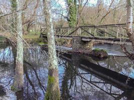 de brug van de rivier- xubia foto