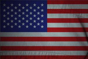 Verenigde Staten van Amerika golvend vlag foto